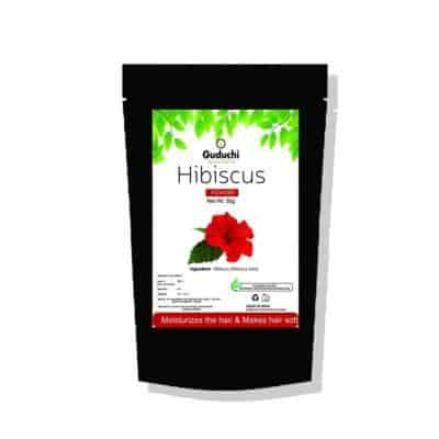 Buy Guduchi Ayurveda Herbal Hibiscus Hair Powder For Softening & Moisturizing Hair