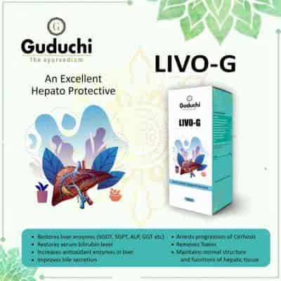 Buy Guduchi Ayurveda Livo G Syrup Enhances & Improves Liver Health