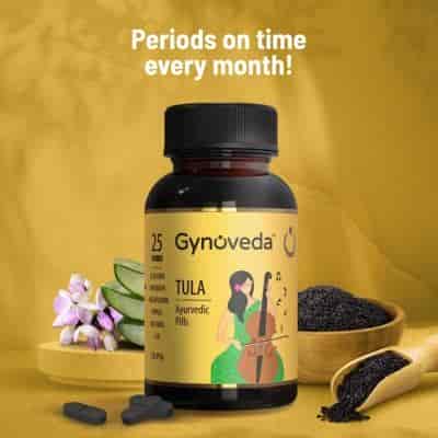 Buy Gynoveda Tula Ayurvedic Pills With 26 Herbs Delayed Irregular Periods 120 Pills