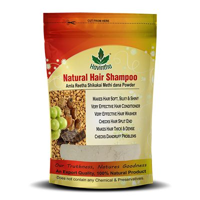 Buy Havintha Natural Hair Shampoo with Amla Reetha Shikakai and Methi Dana