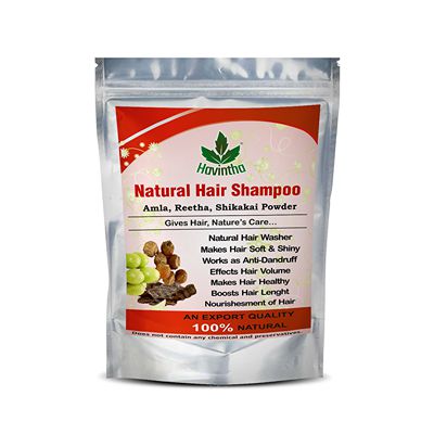 Buy Havintha Natural Amla Reetha Shikakai Powder Shampoo