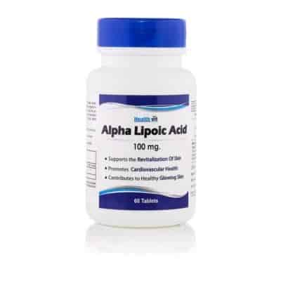 Buy HealthVit Alpha Lipoic Acid 100 MG For Hair & Skin Care