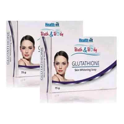 Buy Healthvit Bath & Body Glutathione Skin Whitening Soap