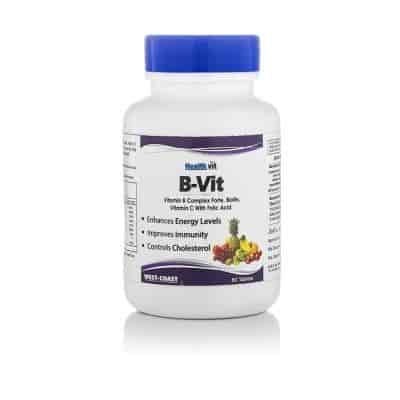 Buy HealthVit B - VIT Vitamin B Complex with Bioton, Vitmain C and Folic Acid