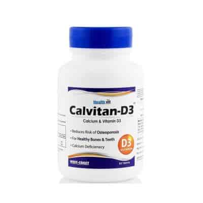 Buy Healthvit Calvitan-D3 Calcium and Vitamin D3 Tablets