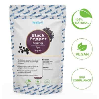 Buy Healthvit Natural Black Pepper (Piper Nigrum) Powder