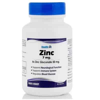Buy Healthvit Zinc Gluconate 50mg