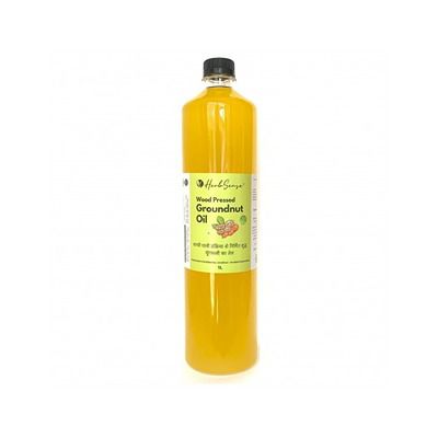 Buy Herbsense Wood Pressed Groundnut Oil