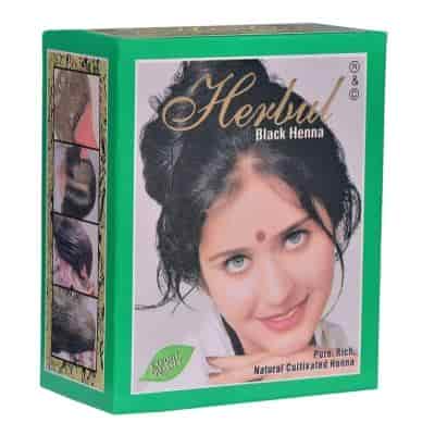 Buy Herbul Black Henna Powder Hair Color