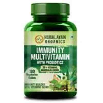 Buy Himalayan Organics Immunity Multivitamin with Probiotics with Vitamin C D K2 Zinc Ginseng Giloy Biotin For Men & Women