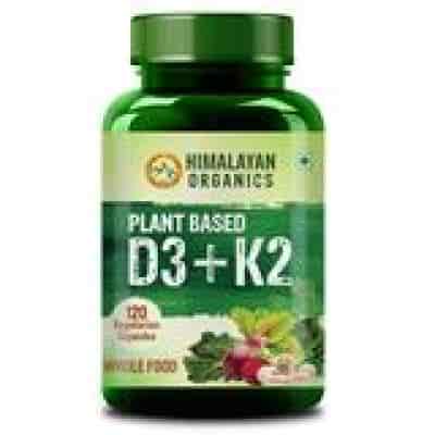 Buy Himalayan Organics Plant Based D3 + K2 600iu