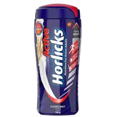 Buy Horlicks Active Health and Nutrition Drink for Adults Pet Jar - Classic Malt