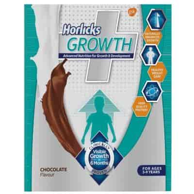 Buy Horlicks Growth Plus Health and Nutrition Drink Refill Pack - Chocolate Flavor