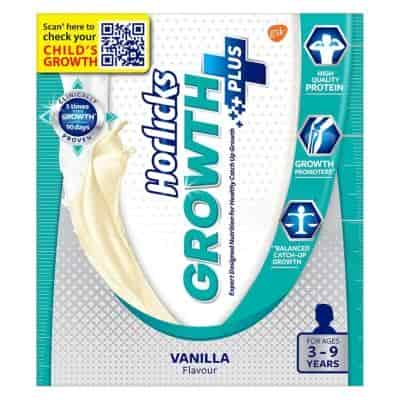 Buy Horlicks Growth Plus Health and Nutrition Drink Refill Pack - Vanilla Flavor