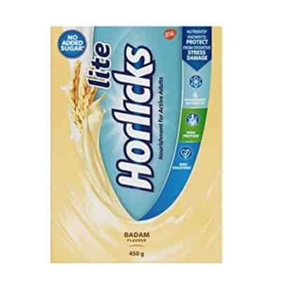 Buy Horlicks Lite Health and Nutrition Drink Refill Pack - Badam Flavor