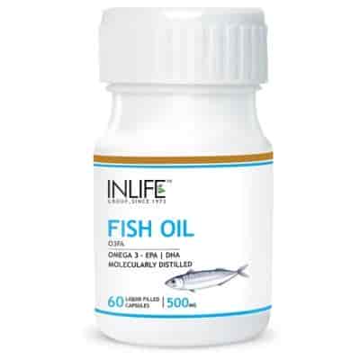 Buy INLIFE Fish Oil Omega 3 Fatty Acids with EPA 180 mg DHA 120 mg Supplement