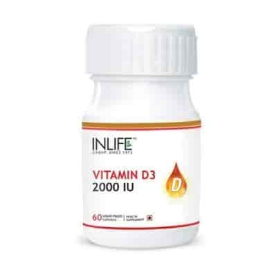 Buy INLIFE Vitamin D3 2000 IU Capsules