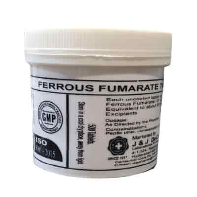 Buy J and J Dechane Ferrous Fumarate Tabs