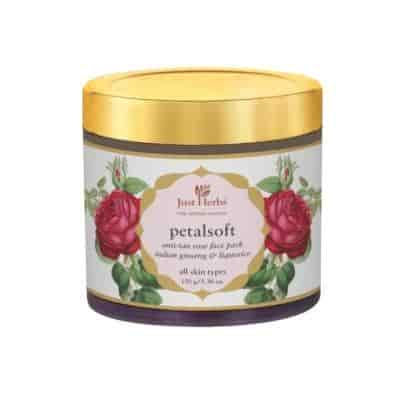 Buy Just Herbs Petalsoft Antitan Rose Face Pack