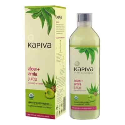 Buy Kapiva 100% Organic Aloe Vera (USDA) + Amla Juice Boosts Immunity - No Added Sugar