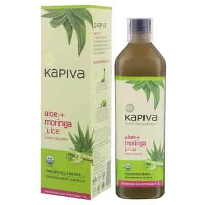 Buy Kapiva 100% Organic Aloe Vera (USDA) + Moringa Juice Energy Booster - No Added Sugar