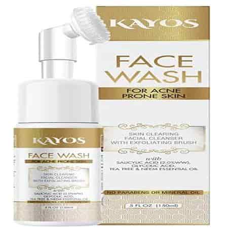 Buy Kayos Face Wash for Acne Prone Skin Foaming Face Cleaner