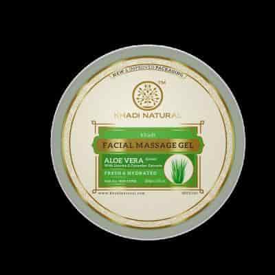 Buy Khadi Natural Aloe Vera Green Facial Massage Gel withLicorice & Cucumber Extracts Fresh & Hydrated