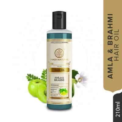 Buy Khadi Natural Amla & Brahmi Hair Oil