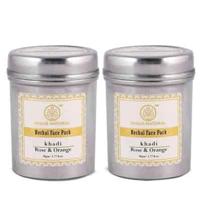 Buy Khadi Natural Rose & Orange Face Pack