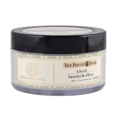 Buy Khadi Natural Sandal & Olive Face Nourishing Cream With Sheabutter