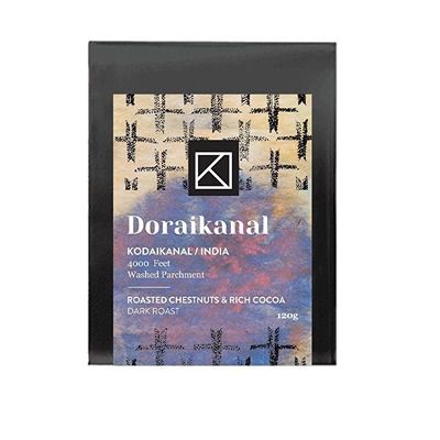 Buy KC Roasters by Koinonia Doraikanal Estate Dark Roast Coffee - 120 gm