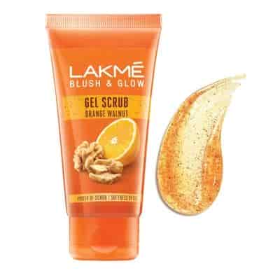 Buy Lakme Blush and Glow Orange Walnut Gel Scrub