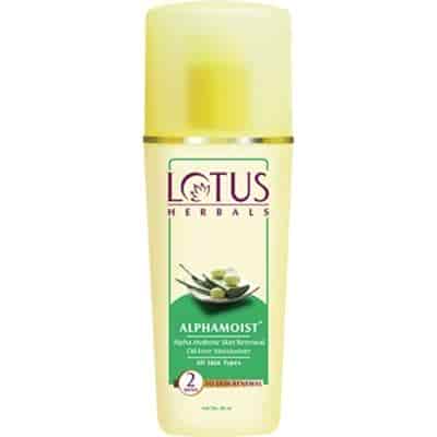 Buy Lotus Herbals Alphamoist Alpha Hydroxy Skin Renewal Oil Free Moisturiser