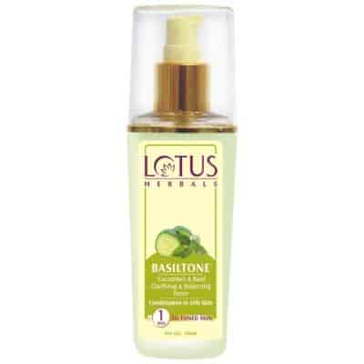 Buy Lotus Herbals Basiltone Cucumber and Basil Clarifying and Balancing Toner