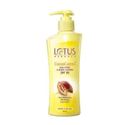 Buy Lotus Herbals Cocoacaress Daily Hand and Body Lotion SPF 20