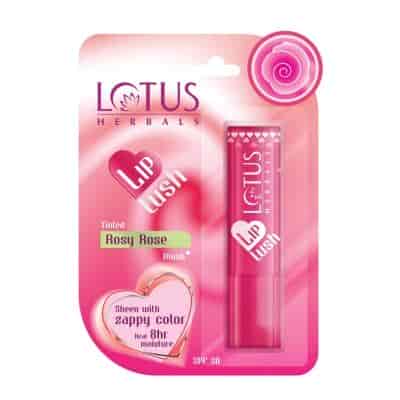 Buy Lotus Herbals Lip Lush Tinted Lip Balm - Rosy Rose Blush
