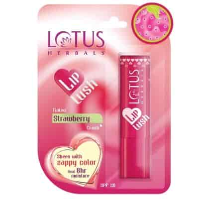 Buy Lotus Herbals Lip Lush Tinted Lip Balm - Strawberry Crush