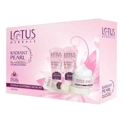 Buy Lotus Herbals Radiant Pearl Cellular Lightening Facial Kit