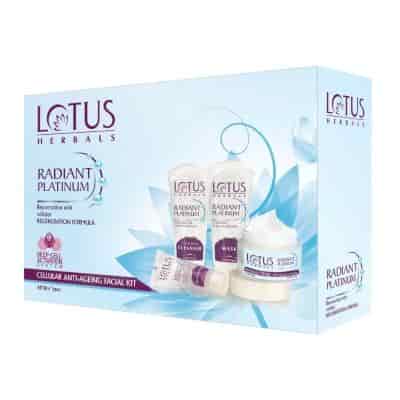 Buy Lotus Herbals Radiant Platinum Cellular Anti-Ageing Facial Kit