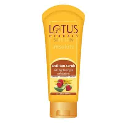 Buy Lotus Herbals Safe Sun Absolute Anti - Tan Skin Lightening and Exfoliating Scrub