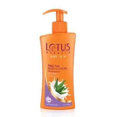 Buy Lotus Herbals Safe Sun Anti - Tan Body Lotion SPF 25 PA+++