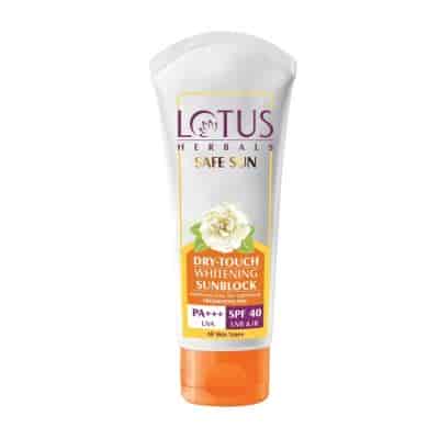 Buy Lotus Herbals Safe Sun Dry - Touch Whitening Sunblock SPF 40 UVB and IR PA+++