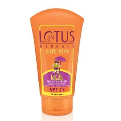 Buy Lotus Herbals Safe Sun Kids Sun Block Cream SPF 25