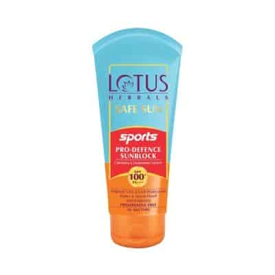 Buy Lotus Herbals Safe Sun Sports Pro - Defence Sunblock SPF 100+ PA+++