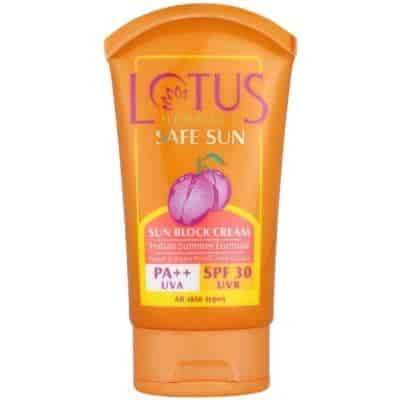 Buy Lotus Herbals Safe Sun Sun Block Cream PA++ SPF 30