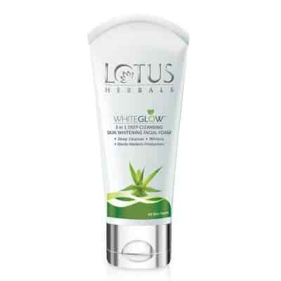 Buy Lotus Herbals Whiteglow 3 in 1 Deep Cleansing Skin Whitening Facial Foam