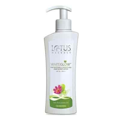Buy Lotus Herbals Whiteglow Skin Whitening and Brightening Hand and Body Lotion SPF 25 I PA+++