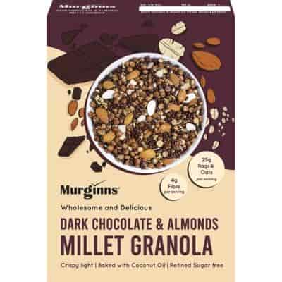 Buy Murginns Dark Chocolate & Almonds Millet Granola