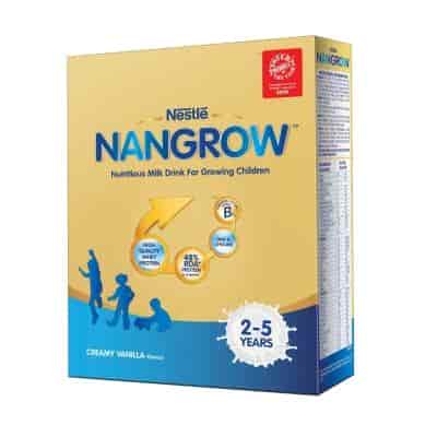 Buy Nestle Nangrow Nutritious Milk Drink for Growing Children ( 2-5 years ) - Creamy Vanilla Flavour - 400 gm
