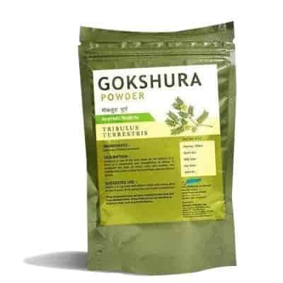 Buy Nirogam Gokshura Powder for UTI hypertension hair growth